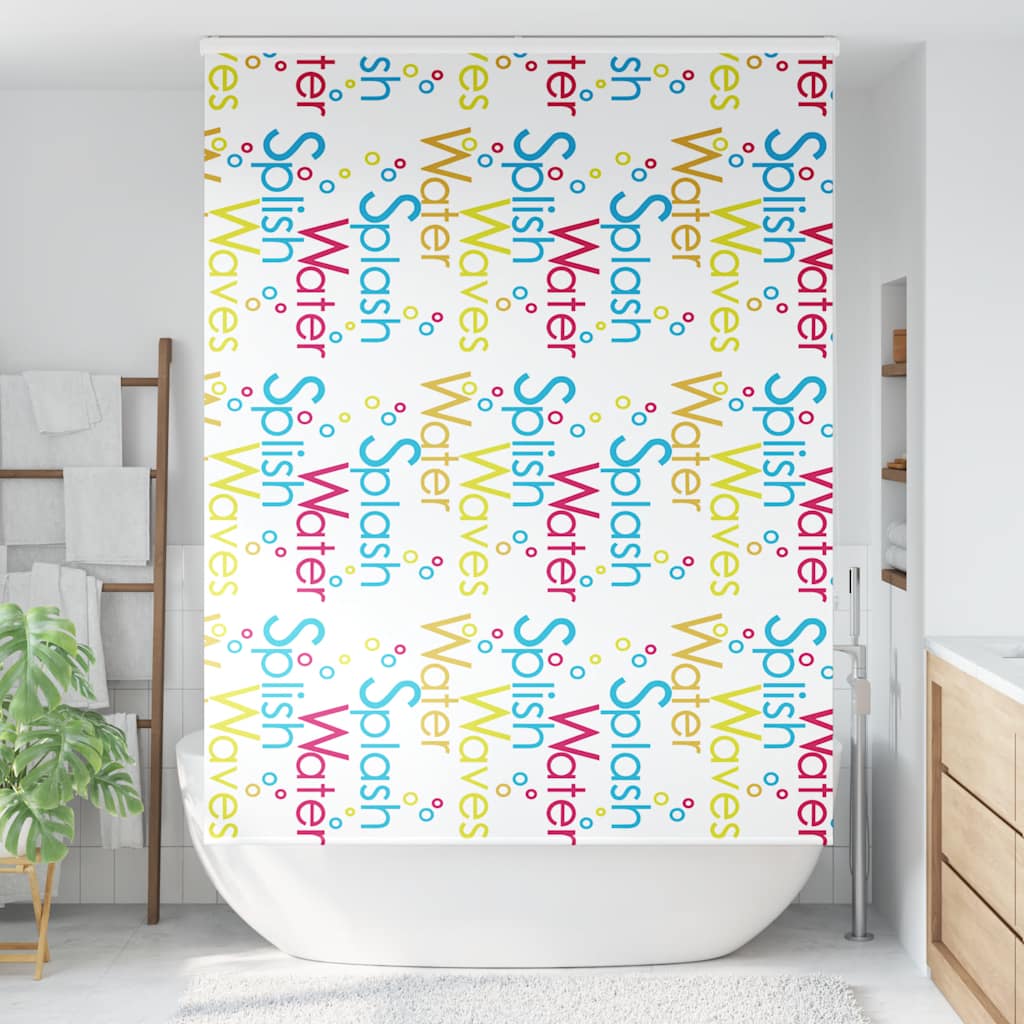 Shower Roller Blind with Cassette 150x240 cm Fabric Width 146 cm