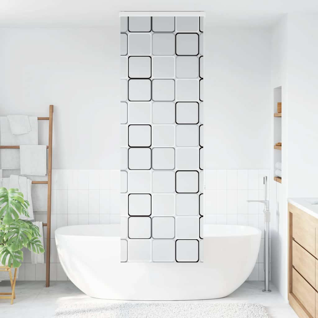 Shower Roller Blind with Cassette 80x240 cm Fabric Width 76 cm