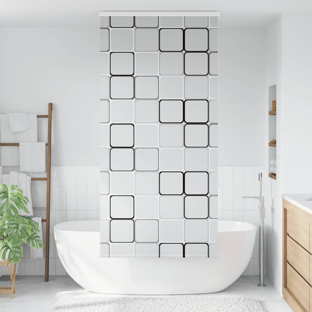 Shower Roller Blind with Cassette 90x240 cm Fabric Width 86 cm