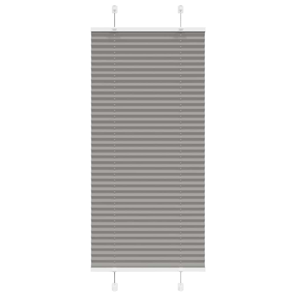 Pleated Blind Anthracite 55x100 cm Fabric Width 54.4 cm Polyester