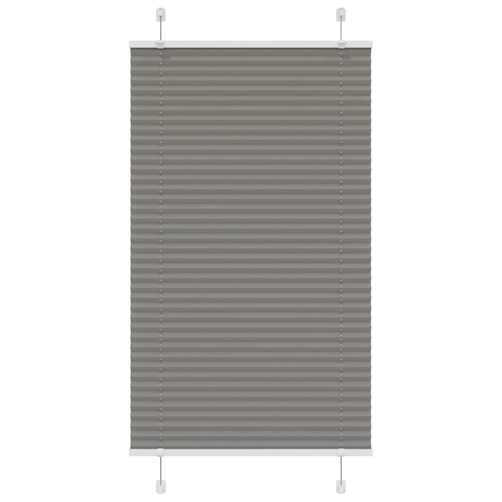 Pleated Blind Anthracite 70x100 cm Fabric Width 69.4 cm Polyester