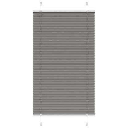 Pleated Blind Anthracite 75x100 cm Fabric Width 74.4 cm Polyester