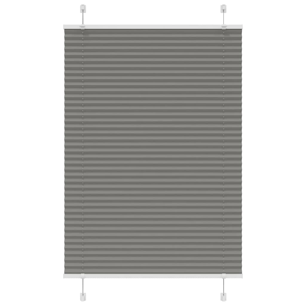 Pleated Blind Anthracite 85x100 cm Fabric Width 84.4 cm Polyester