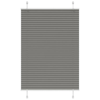 Pleated Blind Anthracite 85x100 cm Fabric Width 84.4 cm Polyester