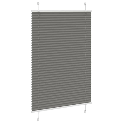 Pleated Blind Anthracite 100x100 cm Fabric Width 99.4 cm Polyester