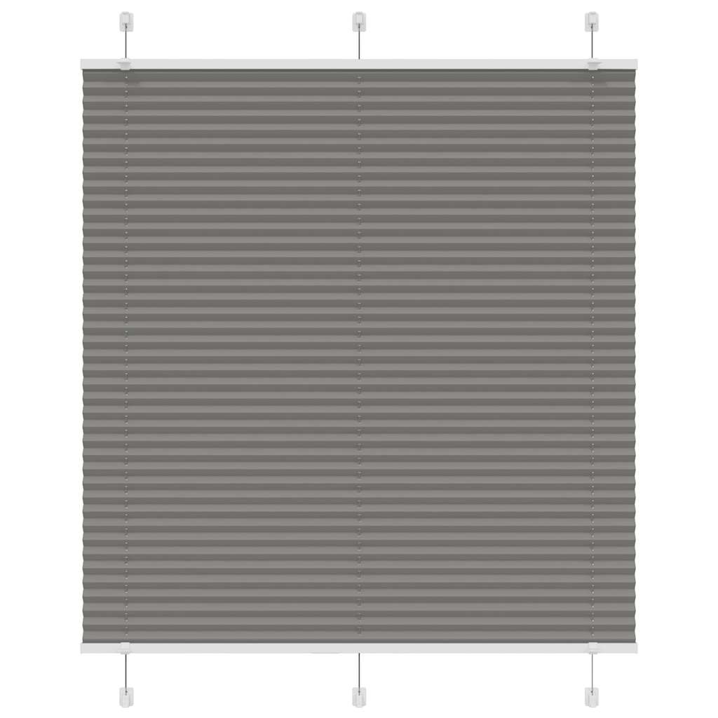 Pleated Blind Anthracite 115x100 cm Fabric Width 114.4 cm Polyester