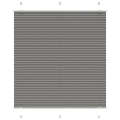 Pleated Blind Anthracite 120x100 cm Fabric Width 119.4 cm Polyester