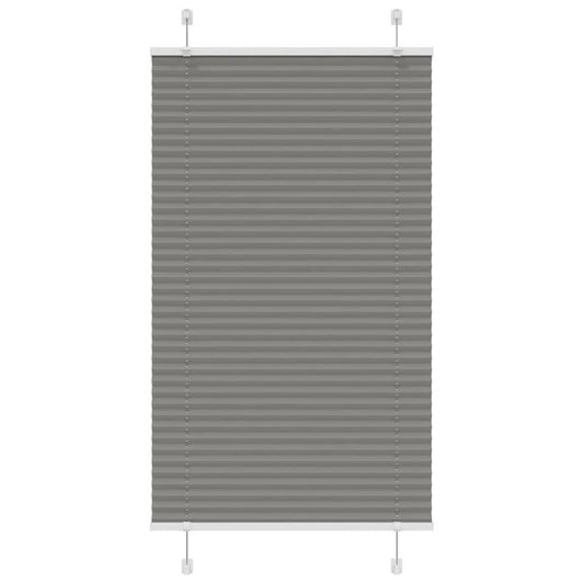 Pleated Blind Anthracite 75x150 cm Fabric Width 74.4 cm Polyester