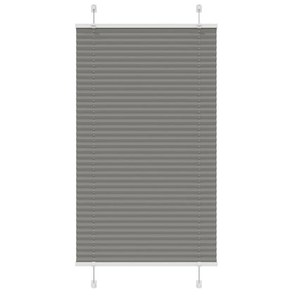 Pleated Blind Anthracite 80x150 cm Fabric Width 79.4 cm Polyester