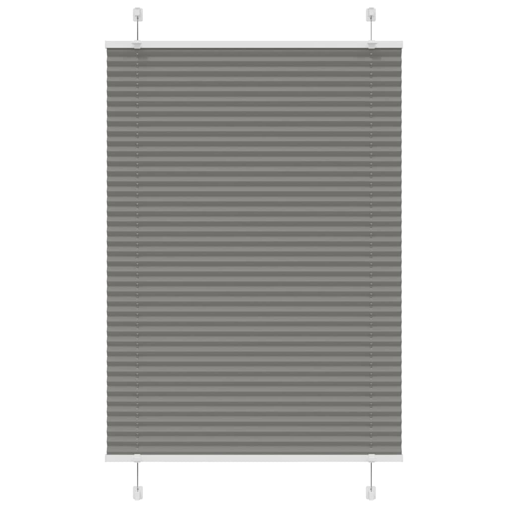 Pleated Blind Anthracite 85x150 cm Fabric Width 84.4 cm Polyester