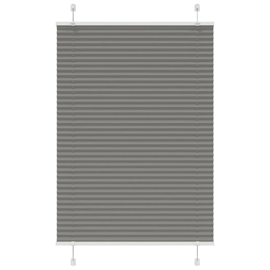 Pleated Blind Anthracite 85x150 cm Fabric Width 84.4 cm Polyester