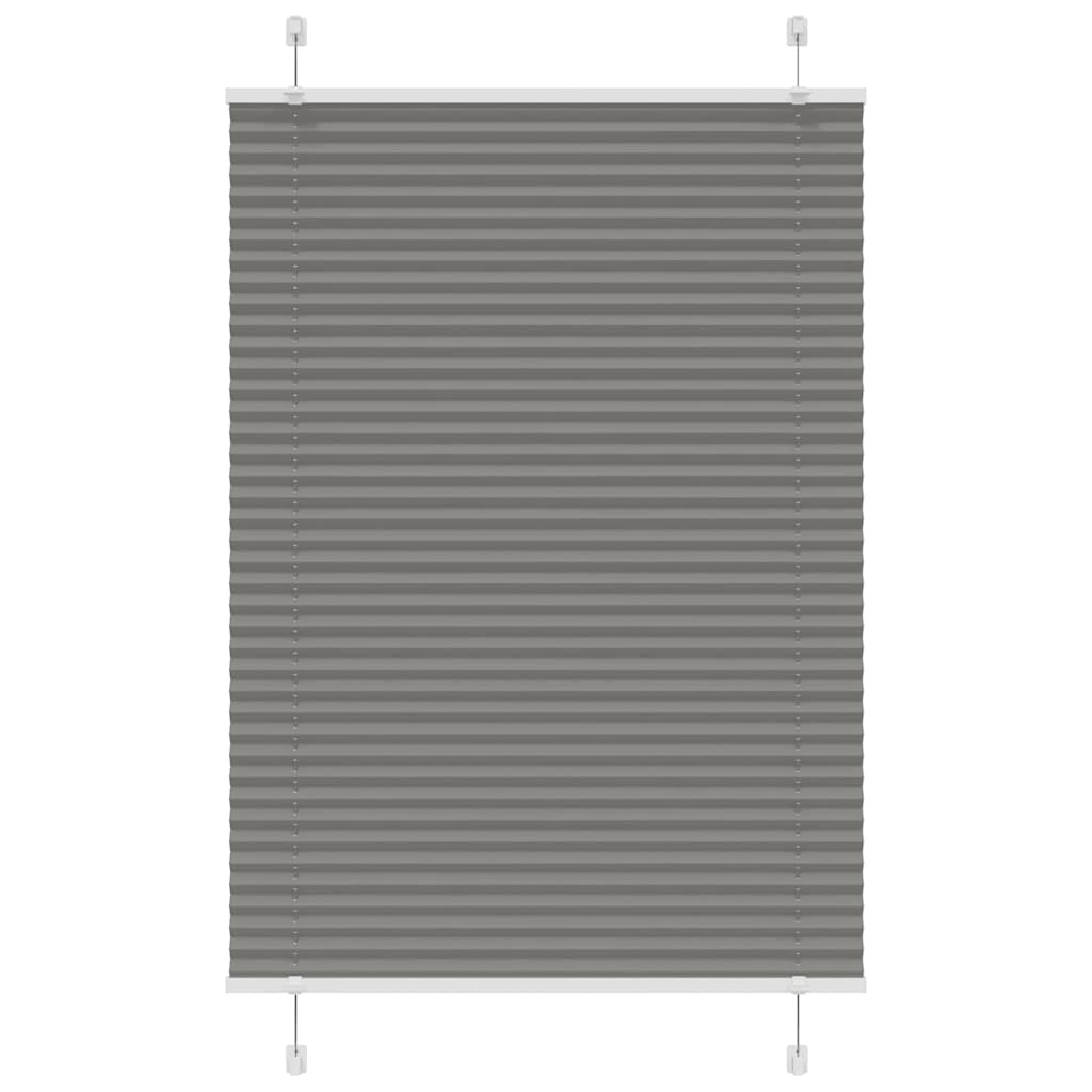 Pleated Blind Anthracite 100x150 cm Fabric Width 99.4 cm Polyester