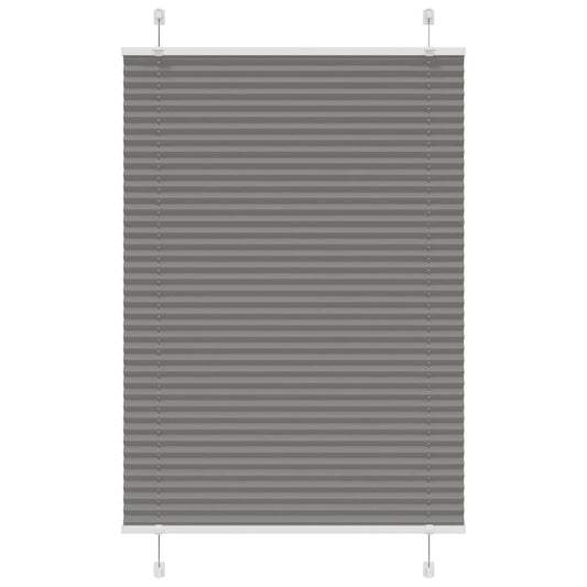 Pleated Blind Anthracite 100x150 cm Fabric Width 99.4 cm Polyester