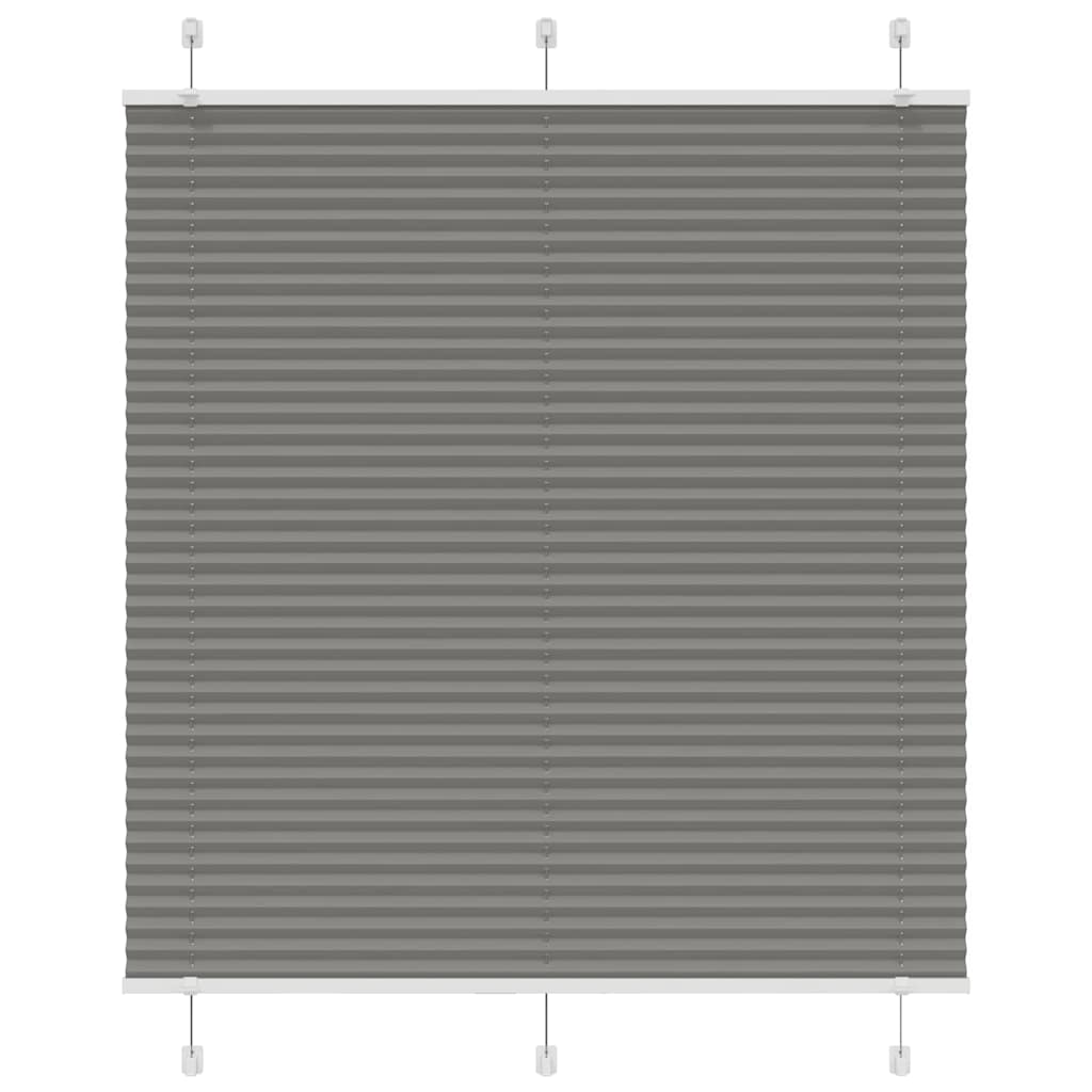 Pleated Blind Anthracite 115x150 cm Fabric Width 114.4 cm Polyester