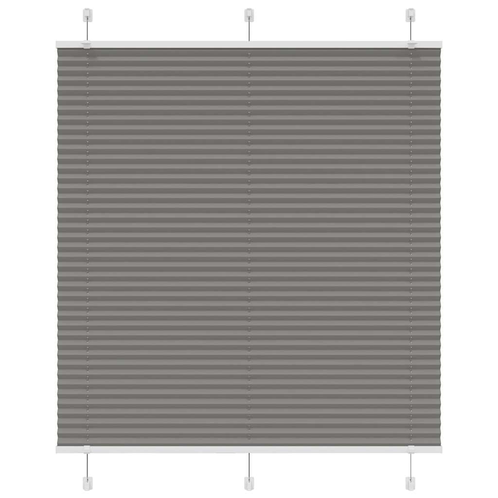 Pleated Blind Anthracite 120x150 cm Fabric Width 119.4 cm Polyester