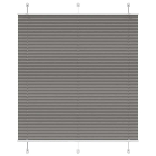 Pleated Blind Anthracite 120x150 cm Fabric Width 119.4 cm Polyester