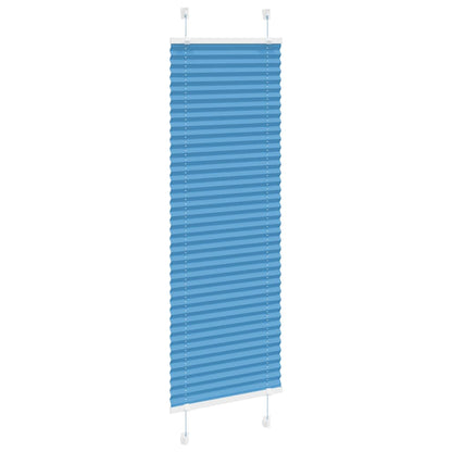 Pleated Blind Blue 40x100 cm Fabric Width 39.4 cm Polyester