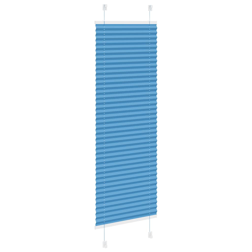 Pleated Blind Blue 40x100 cm Fabric Width 39.4 cm Polyester