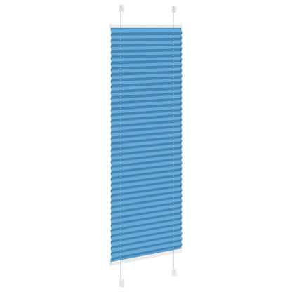 Pleated Blind Blue 45x100 cm Fabric Width 44.4 cm Polyester