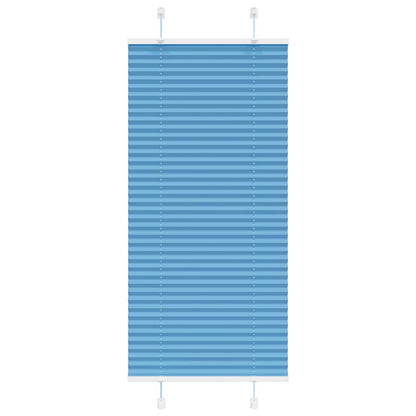 Pleated Blind Blue 55x100 cm Fabric Width 54.4 cm Polyester