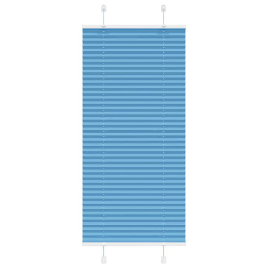 Pleated Blind Blue 55x100 cm Fabric Width 54.4 cm Polyester