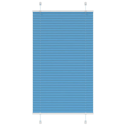 Pleated Blind Blue 70x100 cm Fabric Width 69.4 cm Polyester