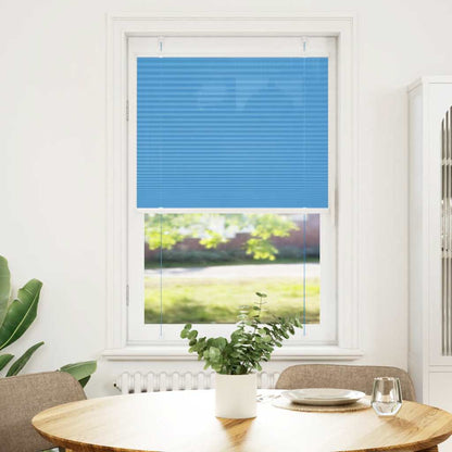 Pleated Blind Blue 70x100 cm Fabric Width 69.4 cm Polyester