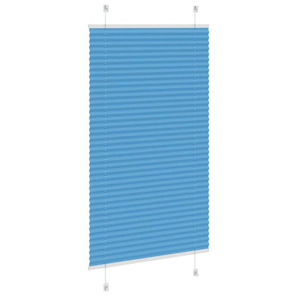 Pleated Blind Blue 70x100 cm Fabric Width 69.4 cm Polyester