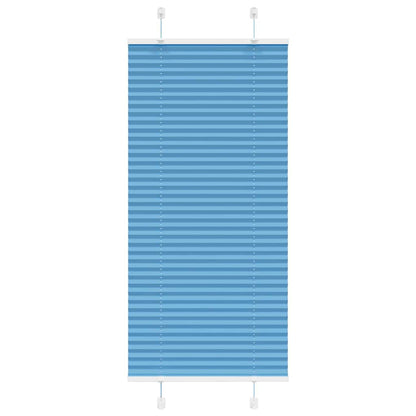 Pleated Blind Blue 65x150 cm Fabric Width 64.4 cm Polyester