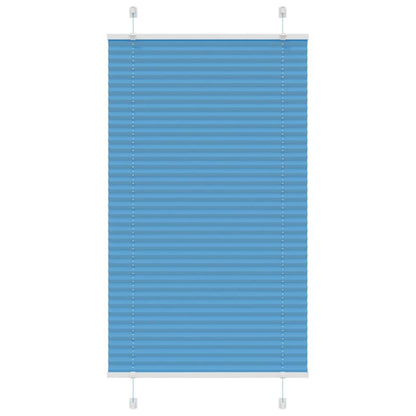 Pleated Blind Blue 70x150 cm Fabric Width 69.4 cm Polyester