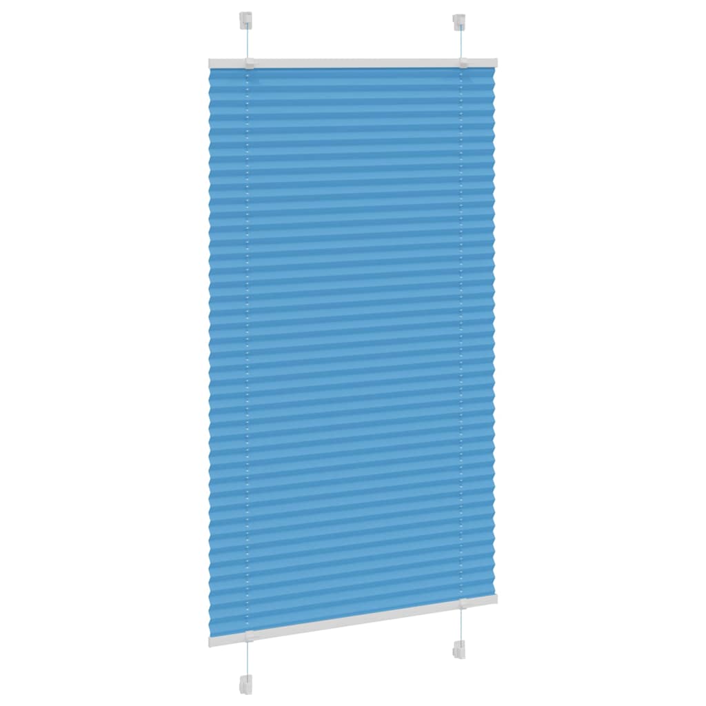 Pleated Blind Blue 70x150 cm Fabric Width 69.4 cm Polyester