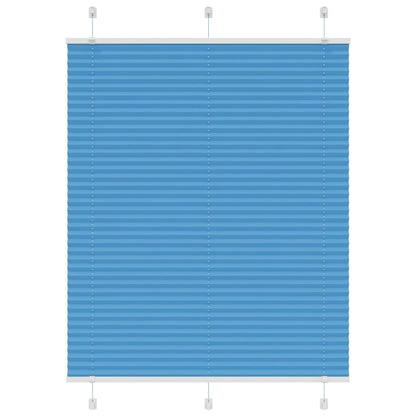 Pleated Blind Blue 110x150 cm Fabric Width 109.4 cm Polyester