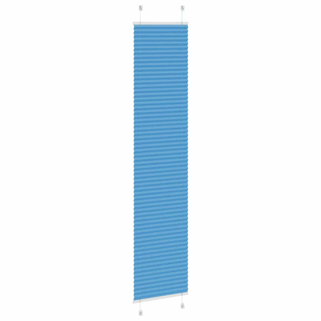 Pleated Blind Blue 40x200 cm Fabric Width 39.4 cm Polyester