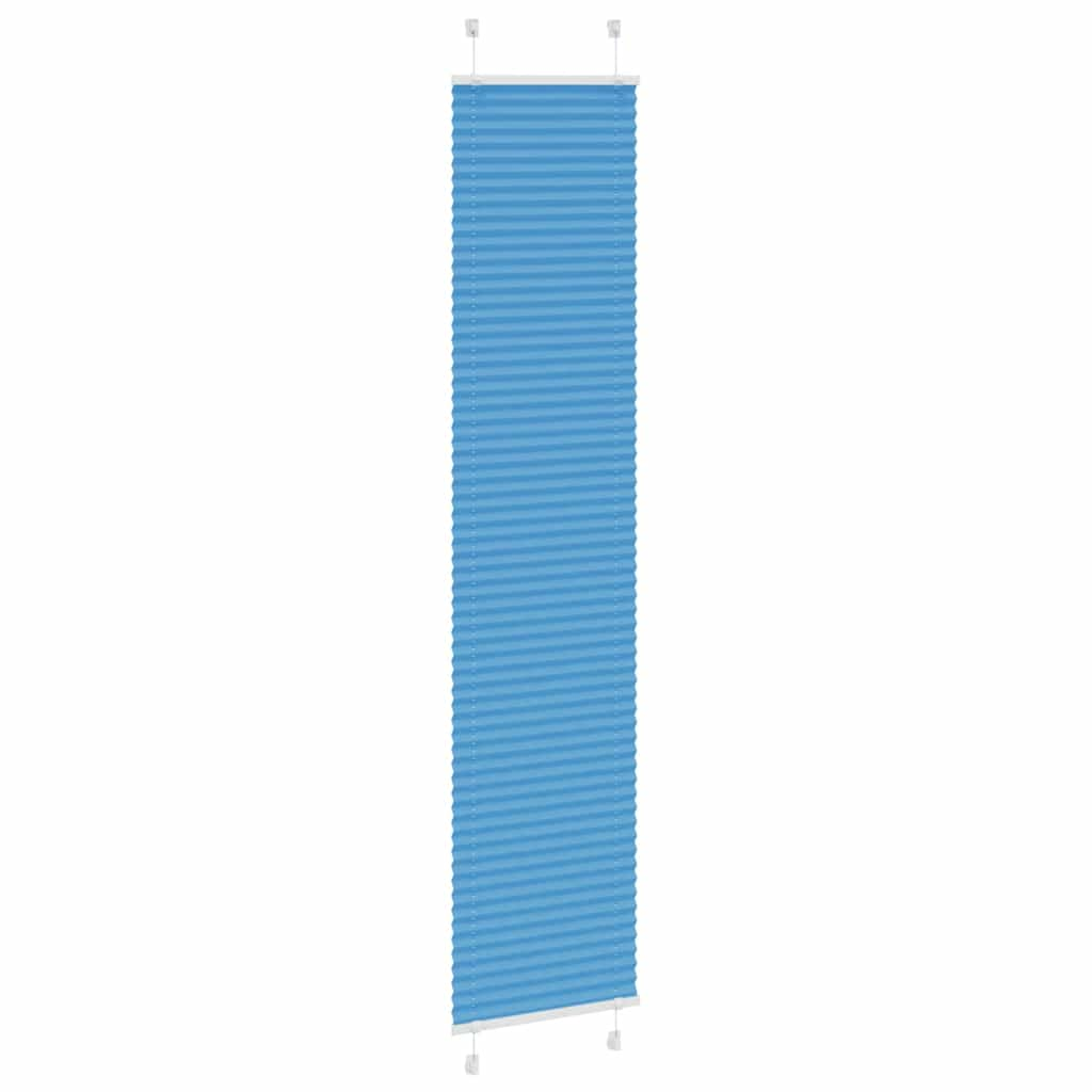 Pleated Blind Blue 45x200 cm Fabric Width 44.4 cm Polyester