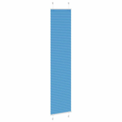 Pleated Blind Blue 45x200 cm Fabric Width 44.4 cm Polyester