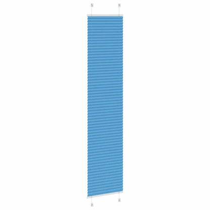 Pleated Blind Blue 45x200 cm Fabric Width 44.4 cm Polyester