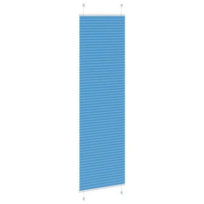 Pleated Blind Blue 65x200 cm Fabric Width 64.4 cm Polyester