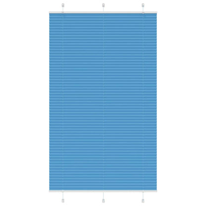 Pleated Blind Blue 120x200 cm Fabric Width 119.4 cm Polyester