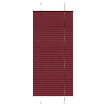 Pleated Blind Bordeaux Red 55x100 cm Fabric Width 54.4 cm Polyester