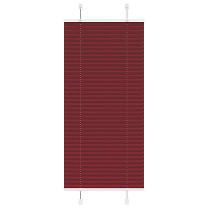 Pleated Blind Bordeaux Red 60x100 cm Fabric Width 59.4 cm Polyester