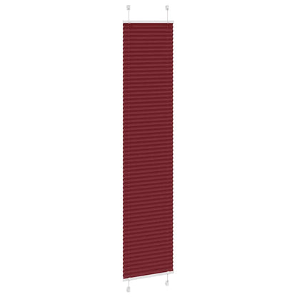 Pleated Blind Bordeaux Red 50x200 cm Fabric Width 49.4 cm Polyester