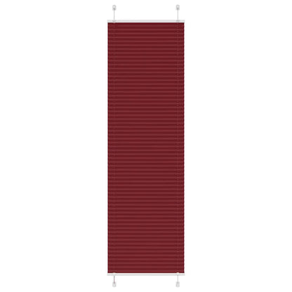 Pleated Blind Bordeaux Red 60x200 cm Fabric Width 59.4 cm Polyester