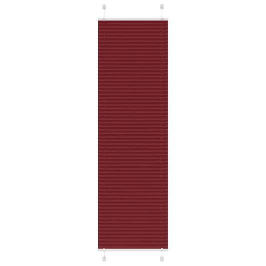 Pleated Blind Bordeaux Red 60x200 cm Fabric Width 59.4 cm Polyester