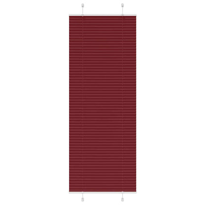 Pleated Blind Bordeaux Red 70x200 cm Fabric Width 69.4 cm Polyester