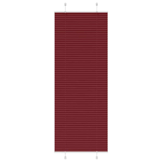 Pleated Blind Bordeaux Red 70x200 cm Fabric Width 69.4 cm Polyester