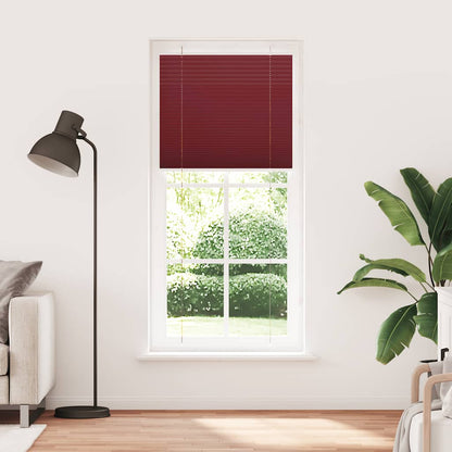 Pleated Blind Bordeaux Red 95x200 cm Fabric Width 94.4 cm Polyester