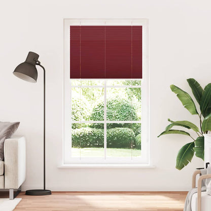 Pleated Blind Bordeaux Red 105x200 cm Fabric Width 104.4 cm Polyester