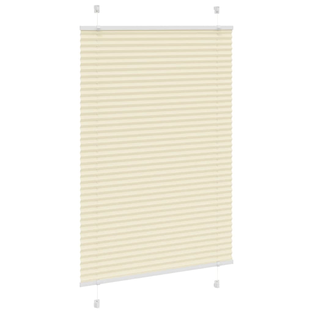 Pleated Blind Cream 95x100 cm Fabric Width 94.4 cm Polyester