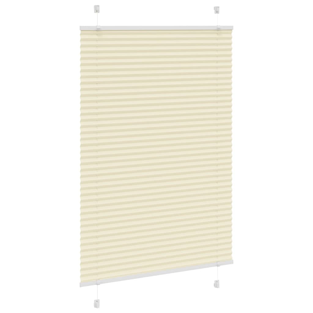 Pleated Blind Cream 85x150 cm Fabric Width 84.4 cm Polyester