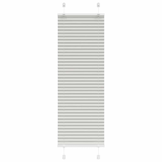 Pleated Blind Light Grey 45x100 cm Fabric Width 44.4 cm Polyester